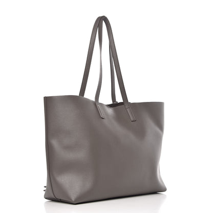 Saint Laurent Calfskin Large Shopping Tote Dark Grey 3 of 9