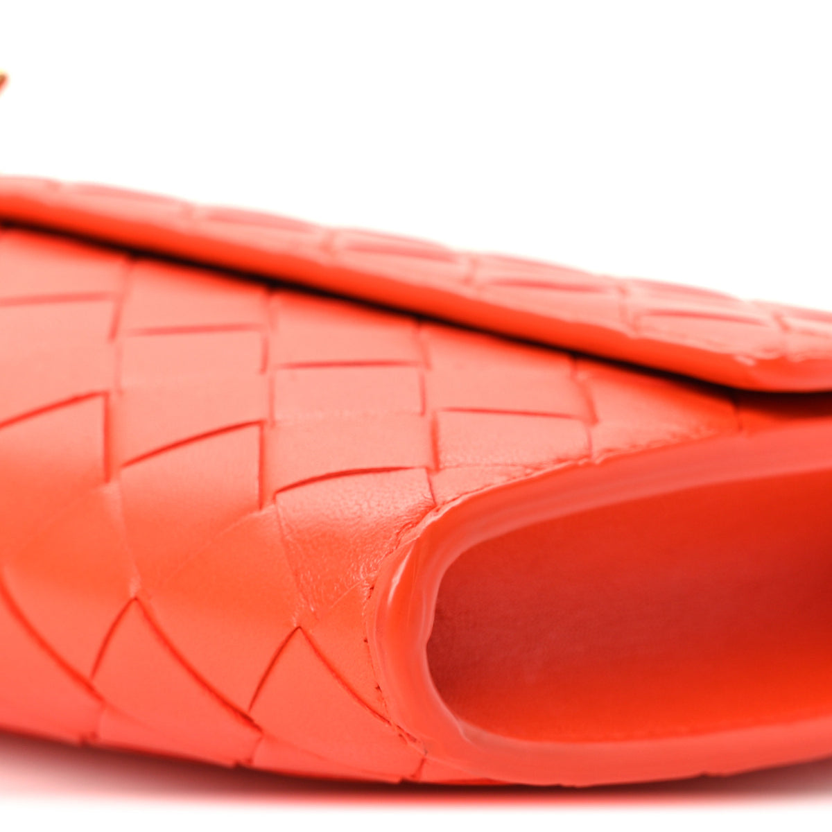 Bottega Veneta Nappa Intrecciato Long Andiamo Top Handle Clutch Orange 10 of 10