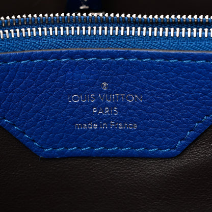 Louis Vuitton Taurillon Capucines MM Royal Blue 6 of 9