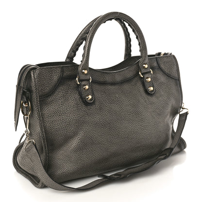 Balenciaga Grained Calfskin Classic Gold Hardware City Ombre Grey Gradient 3 of 13