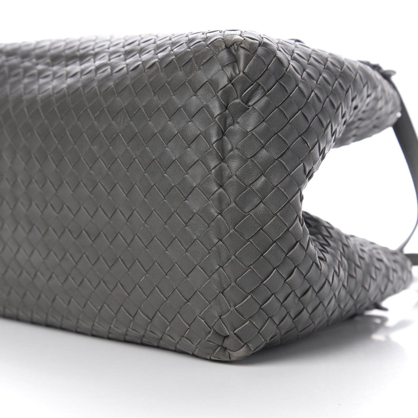 Nappa Intrecciato Medium Seamless Tote Light Grey