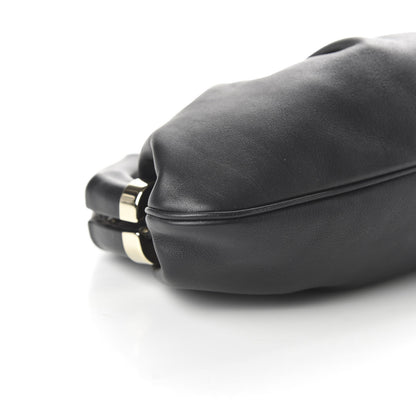 Gucci Calfskin Bamboo Frame Top Tassel Clutch Black 6 of 10