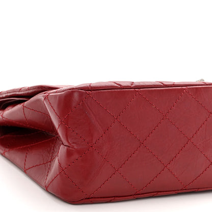 Chanel Aged Calfskin Quilted 2.55 Reissue 227 Flap Red 8 of 10