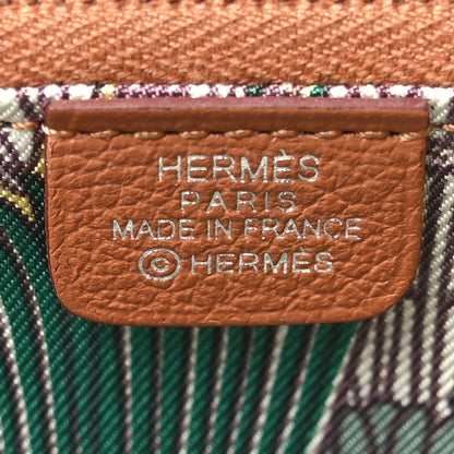 Hermes Evercolor Barenia Silk'In Compact Wallet Gold 6 of 9