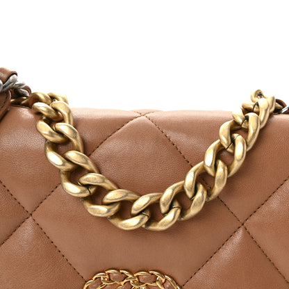 Chanel Lambskin Quilted Medium Chanel 19 Flap Brown 8 of 10