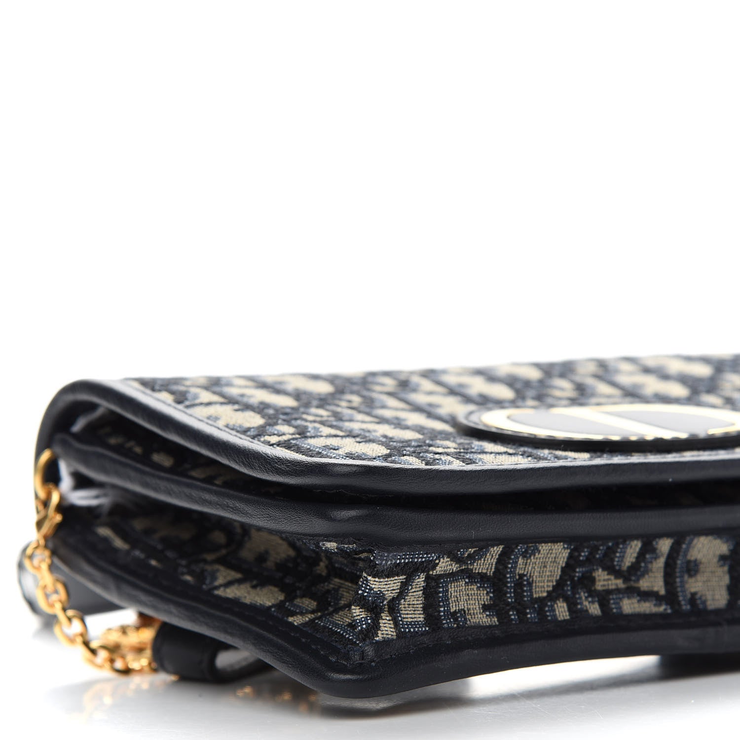 Christian Dior Oblique Montaigne 2-In-1 Pouch Blue 7 of 8