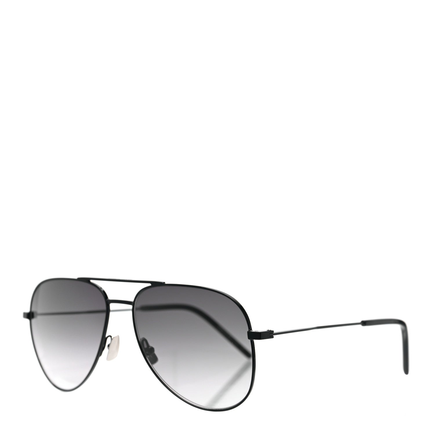 Saint Laurent Metal Aviator Classic 11 Rim Sunglasses Black 1 of 6