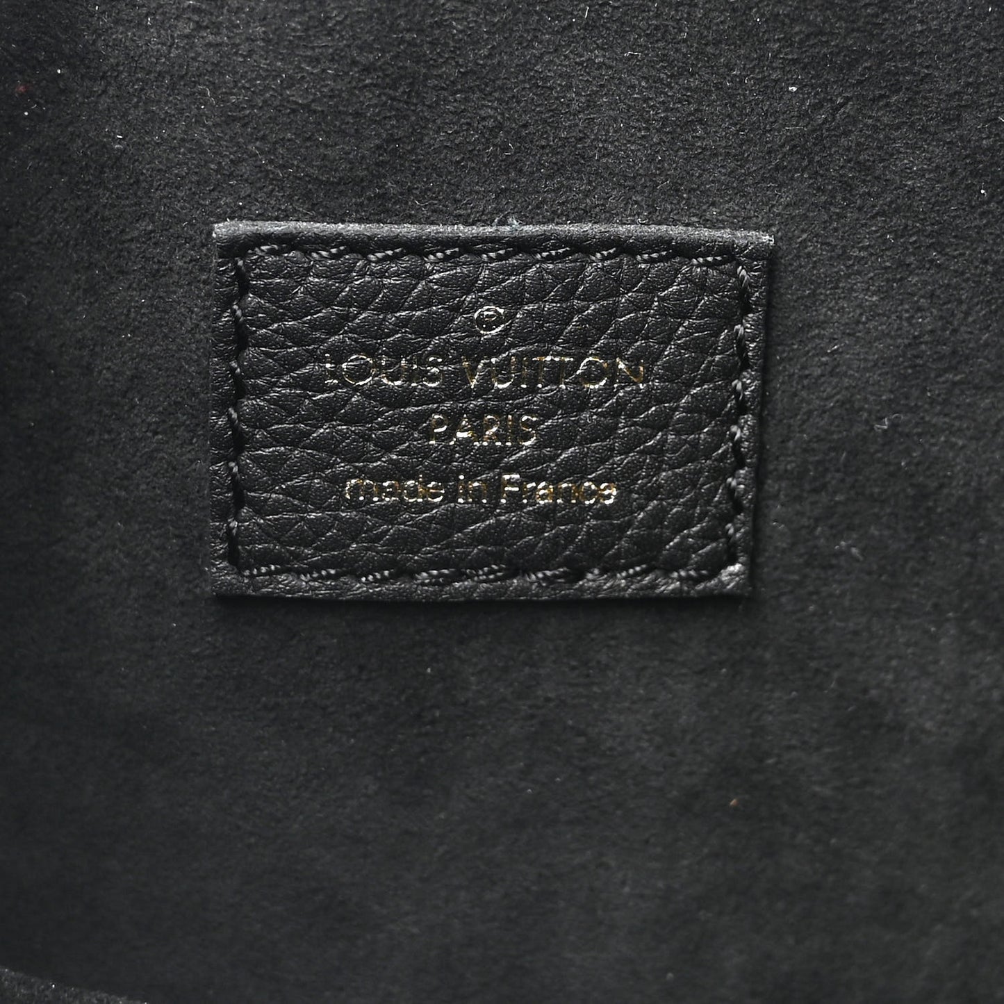 Calfskin Lockme Bucket MM Black
