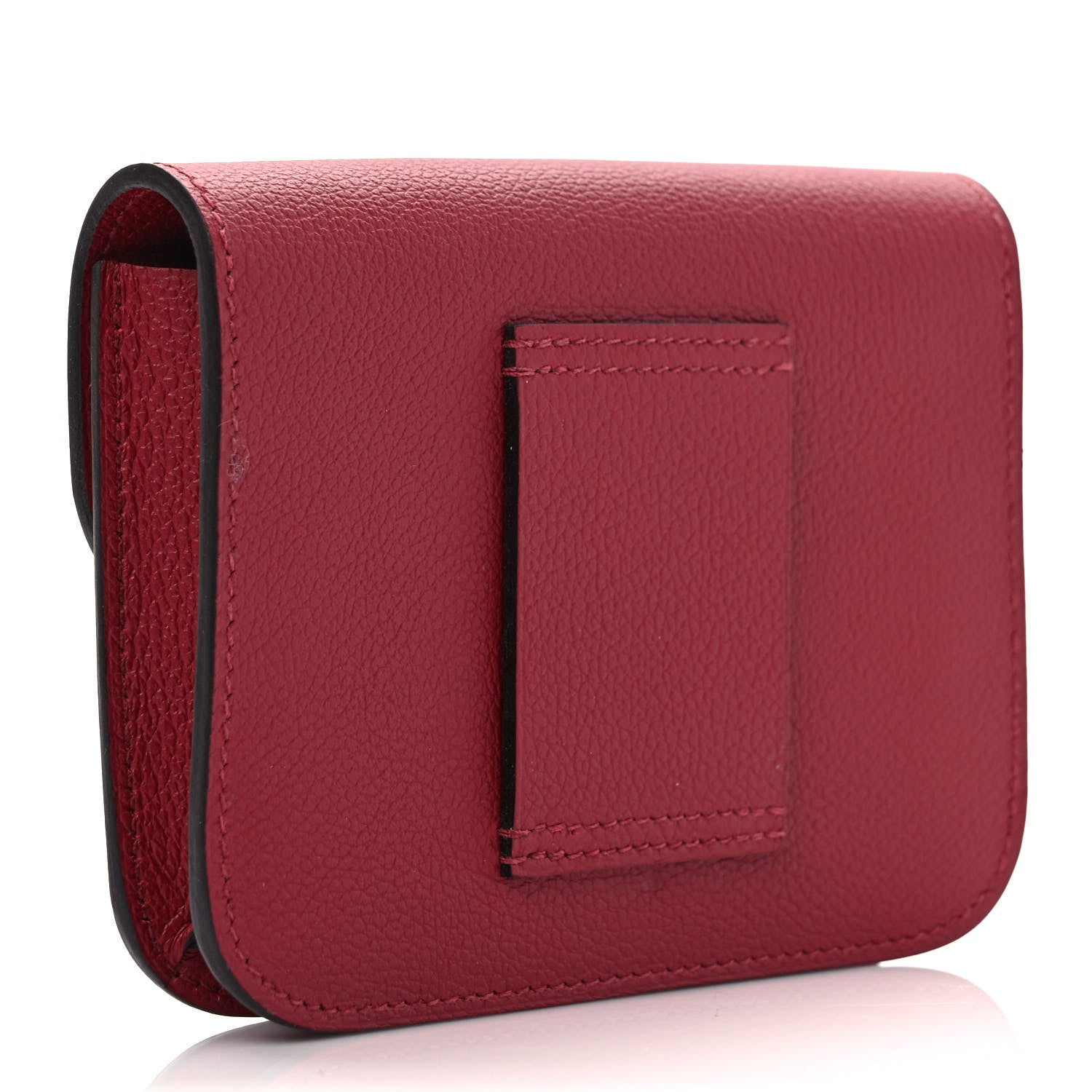 Hermes Evercolor Constance Slim Wallet Rouge Grenat 4 of 7