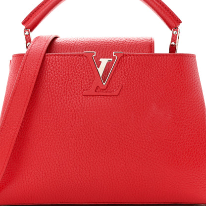 Louis Vuitton Taurillon Capucines BB Rubis 7 of 9