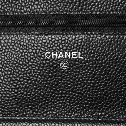 Chanel Caviar Quilted Wallet On Chain WOC Black 5 of 9