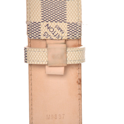 Louis Vuitton Damier Azur Voyage Belt 85 34 7 of 9
