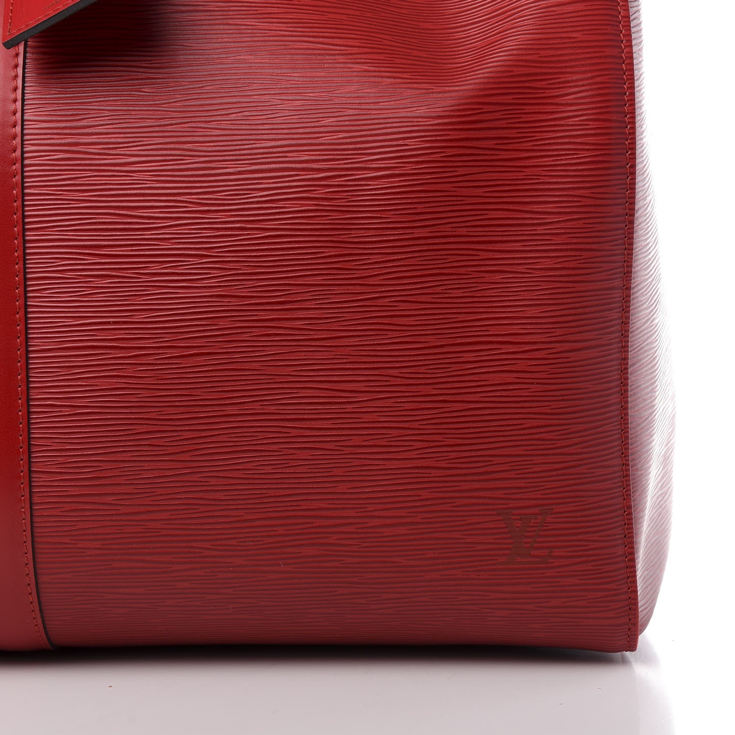 Louis Vuitton Epi Keepall 55 Castillan Red 8 of 11