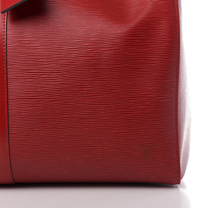 Louis Vuitton Epi Keepall 55 Castillan Red 8 of 11