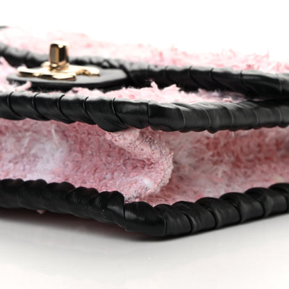 Chanel Tweed Braided Calfskin Mini My Own Frame Flap Pink Black 10 of 12