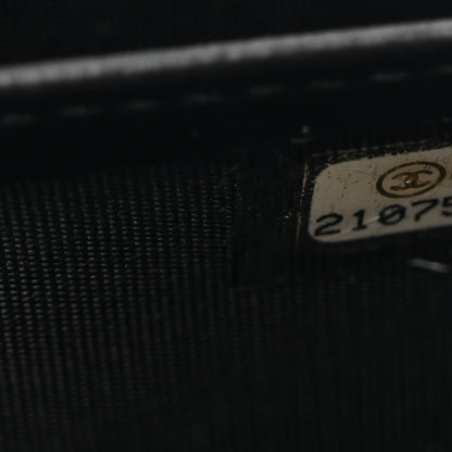 Chanel Lambskin Quilted Boy Large Gusset Flap Wallet Black 8 of 11