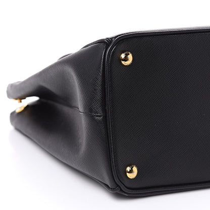 Prada Saffiano Medium Galleria Double Zip Tote Black 7 of 9