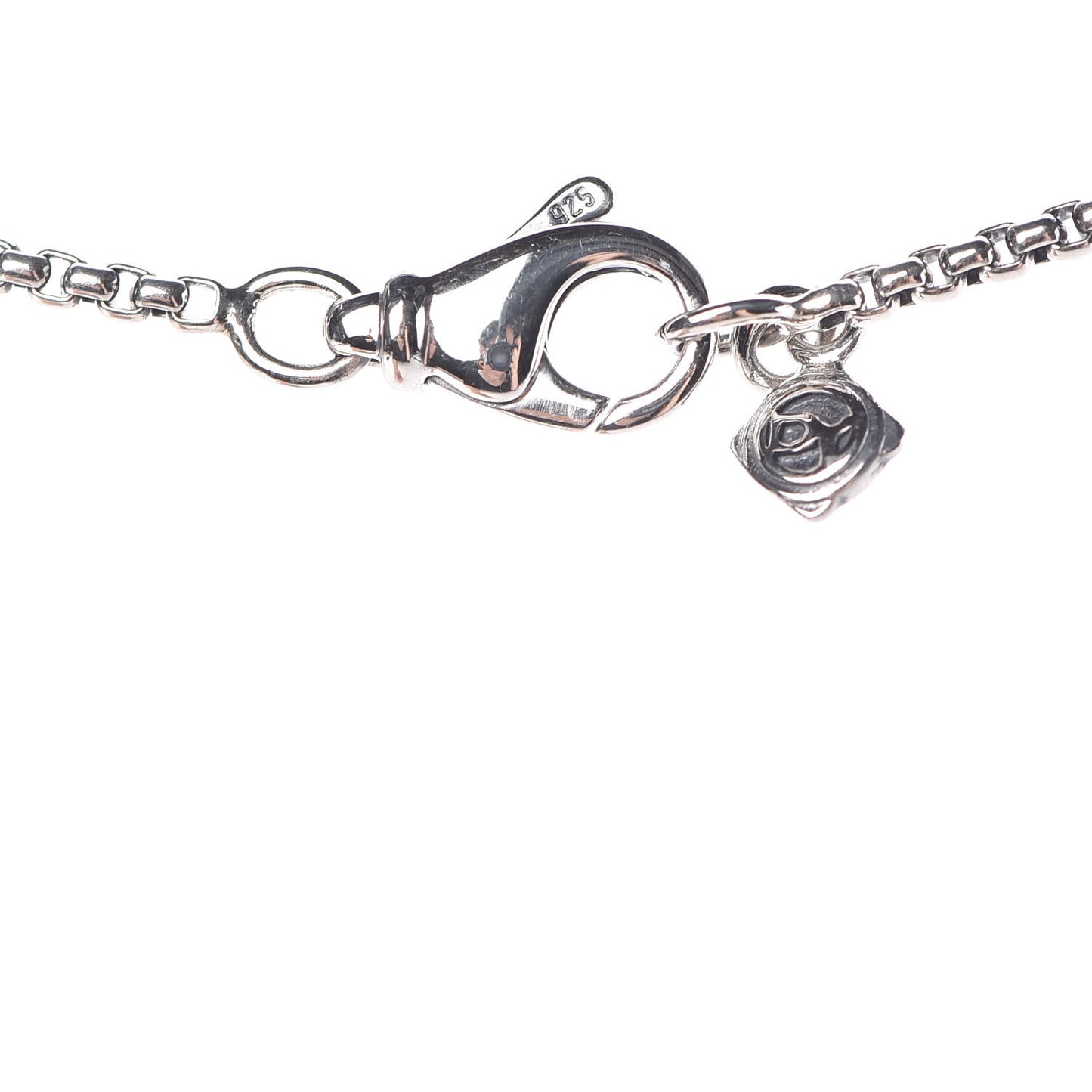 Sterling Silver Diamond Black Orchid 7mm Petite Albion Necklace