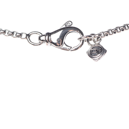 David Yurman Sterling Silver Diamond Black Orchid 7mm Petite Albion Necklace 7 of 8