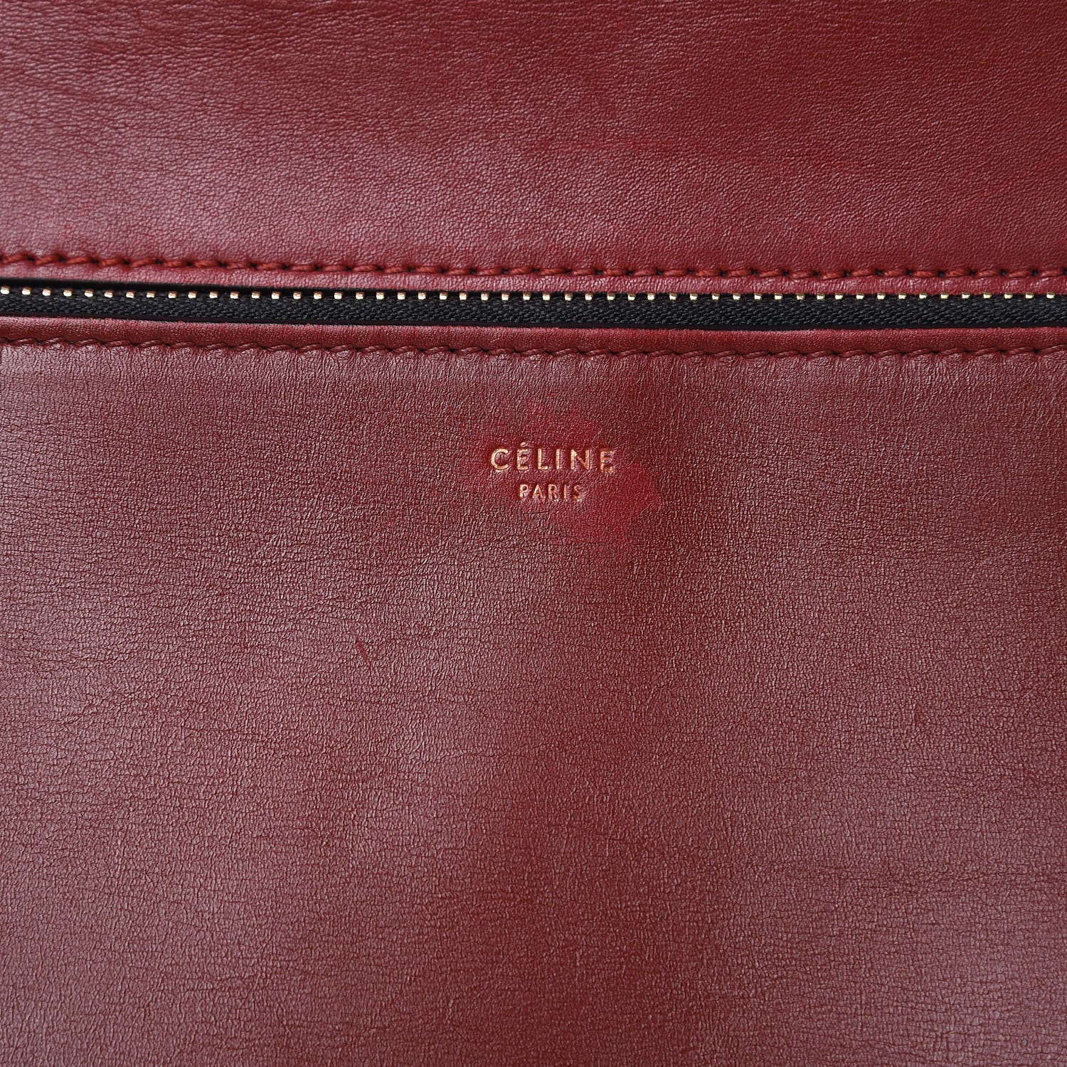 Celine Smooth Calfskin Medium Edge Shoulder Bag Red 7 of 19