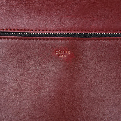 Celine Smooth Calfskin Medium Edge Shoulder Bag Red 7 of 19