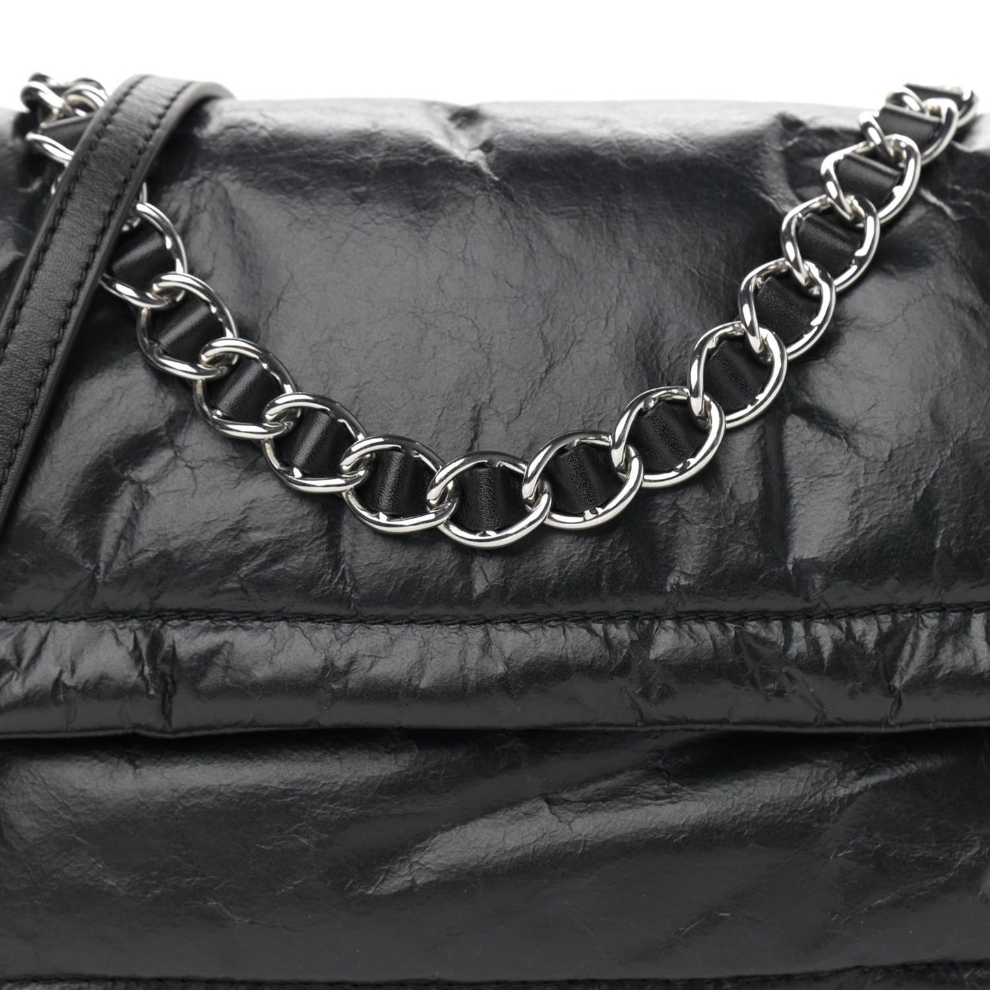 Lambskin The Pillow Bag Black