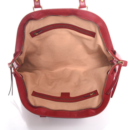 Gucci Calfskin Large Re(Belle) Top Handle Bag Red 5 of 7
