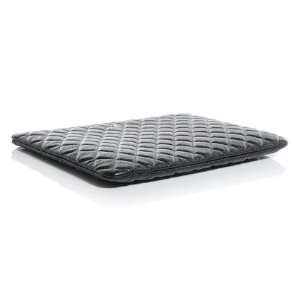 Chanel Caviar Quilted Documents Holder Portfolio Black 4 of 7