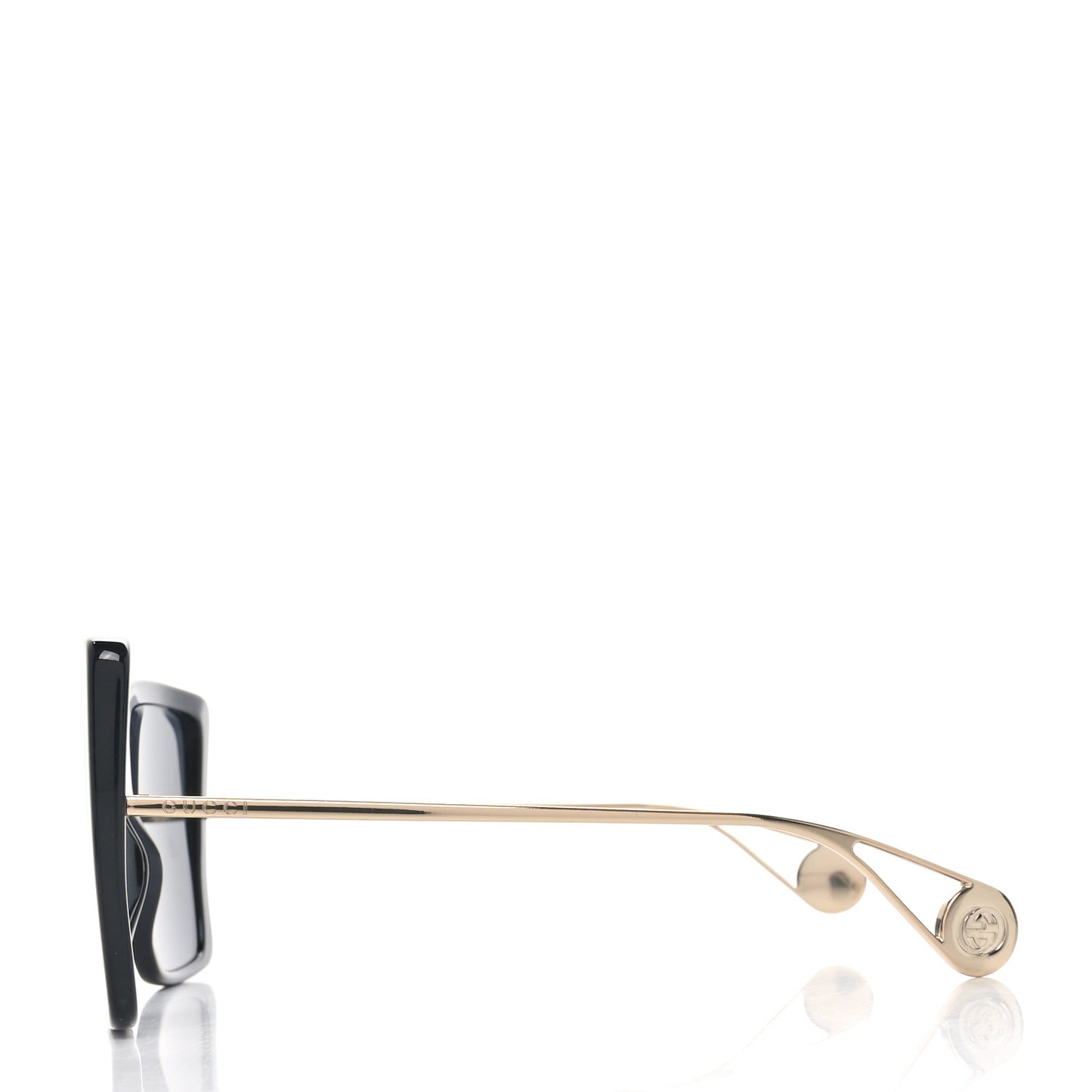 Acetate Oversize Square Frame GG0434S Sunglasses Black