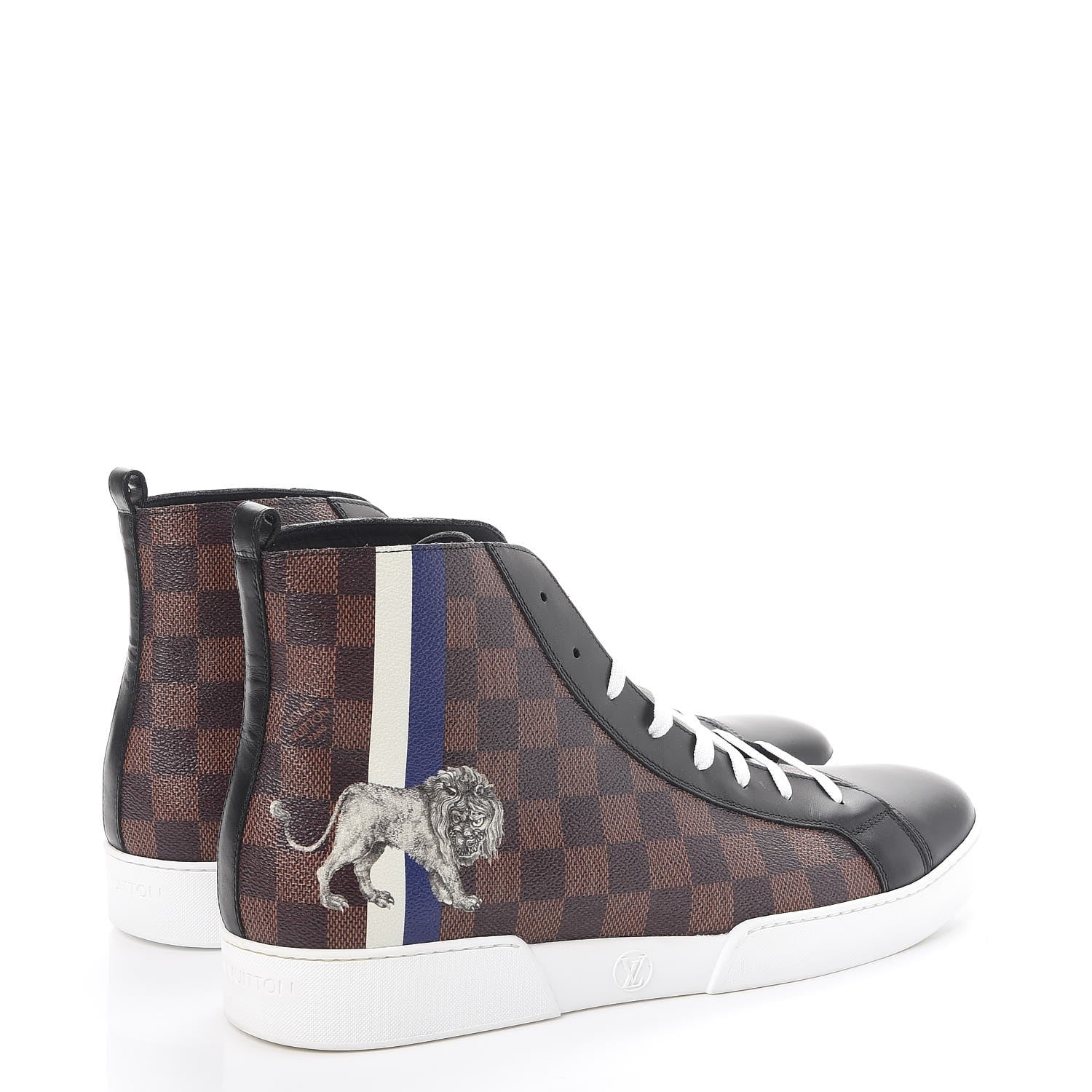 Louis Vuitton Damier Ebene Lion Chapman Sneakers 12 4 of 10