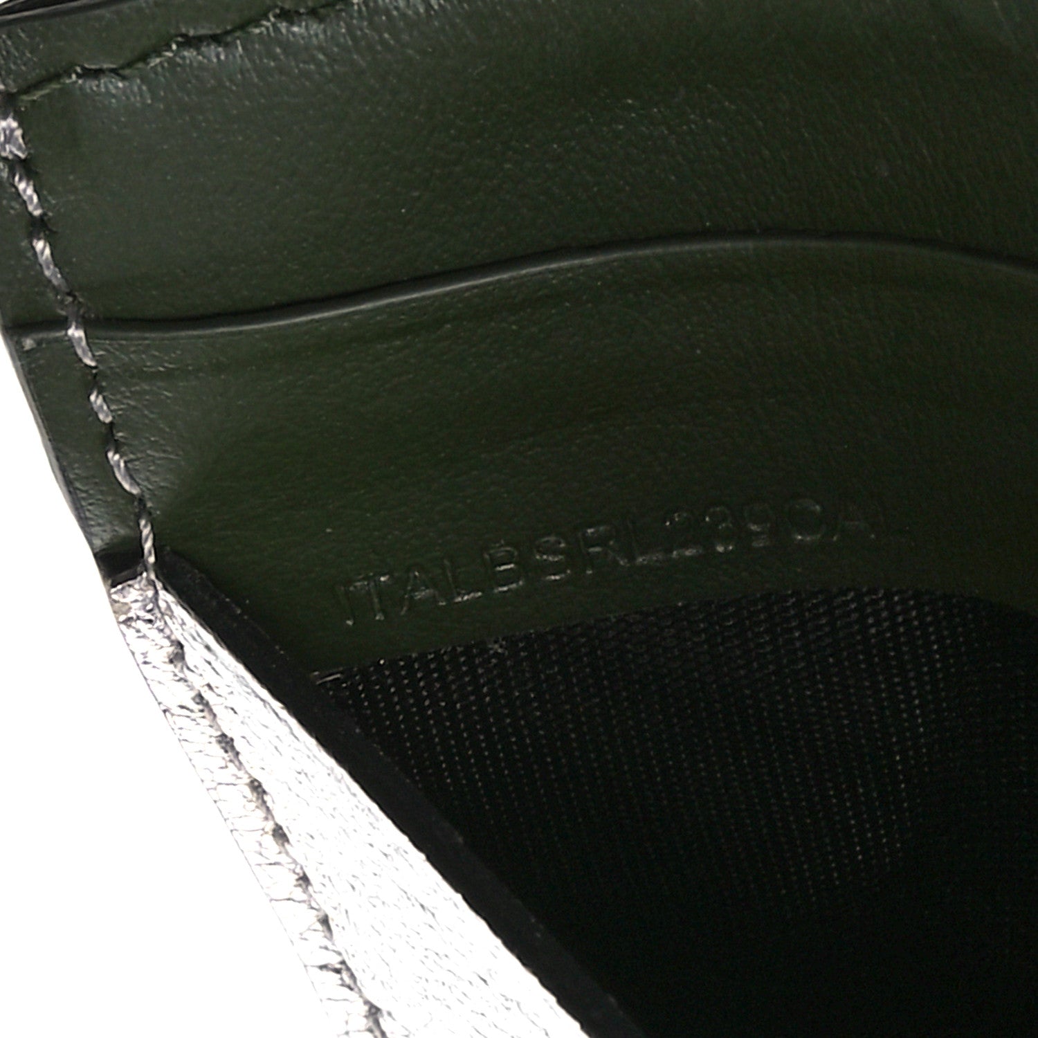 Burberry Goatskin D-Ring Continental Wallet Silver 7 of 7