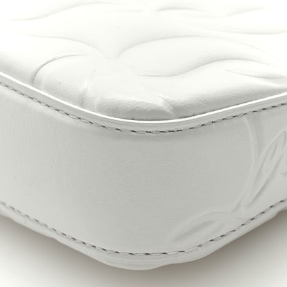 Christian Louboutin Calfskin Embossed Loubila Shoulder Bag White 8 of 8