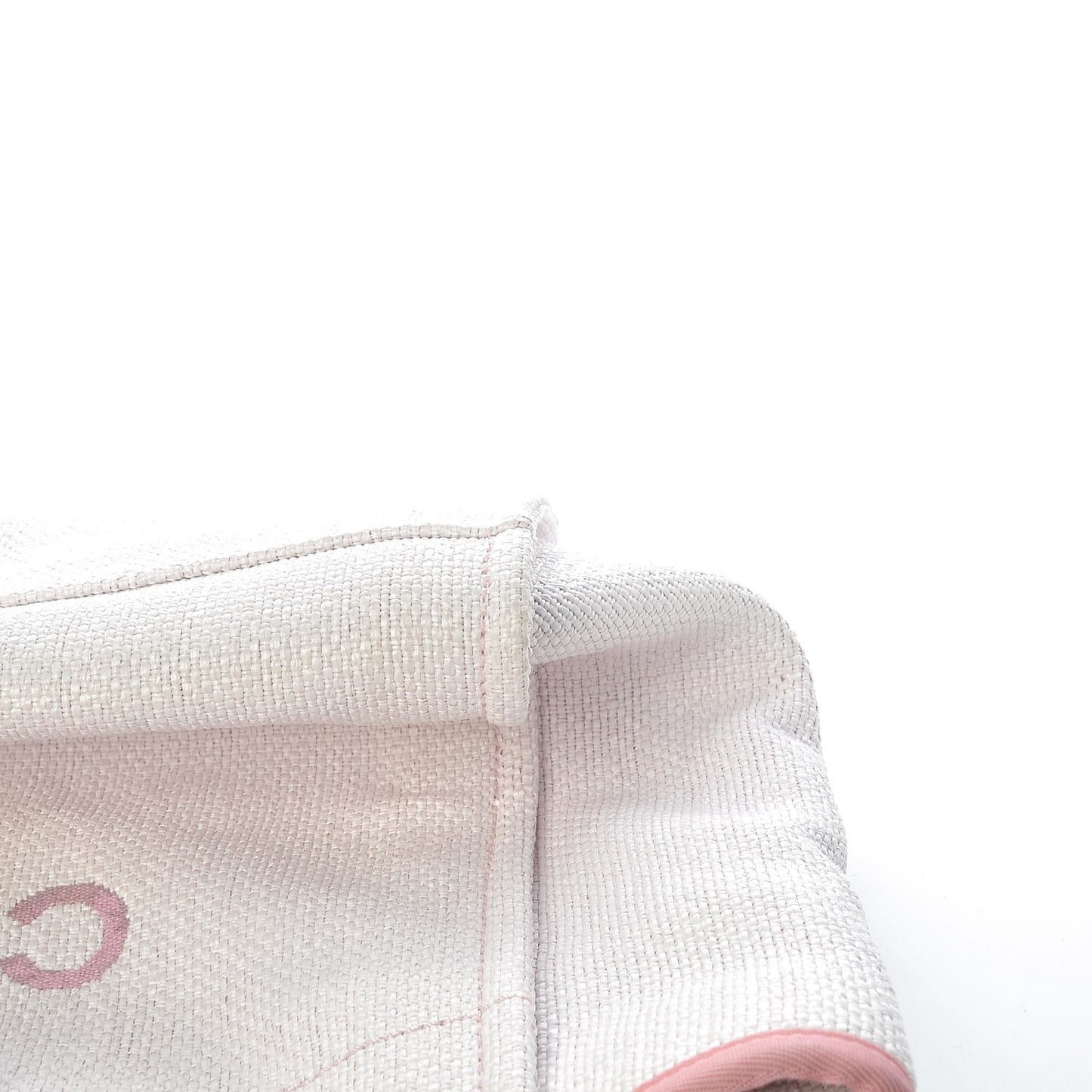 Woven Straw Raffia Large Deauville Tote Pink