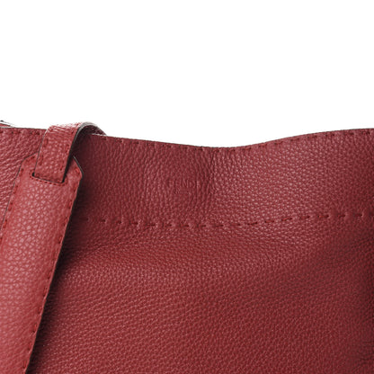 Fendi Cuoio Romano Selleria Large Anna Bucket Bag Rosso 11 of 11