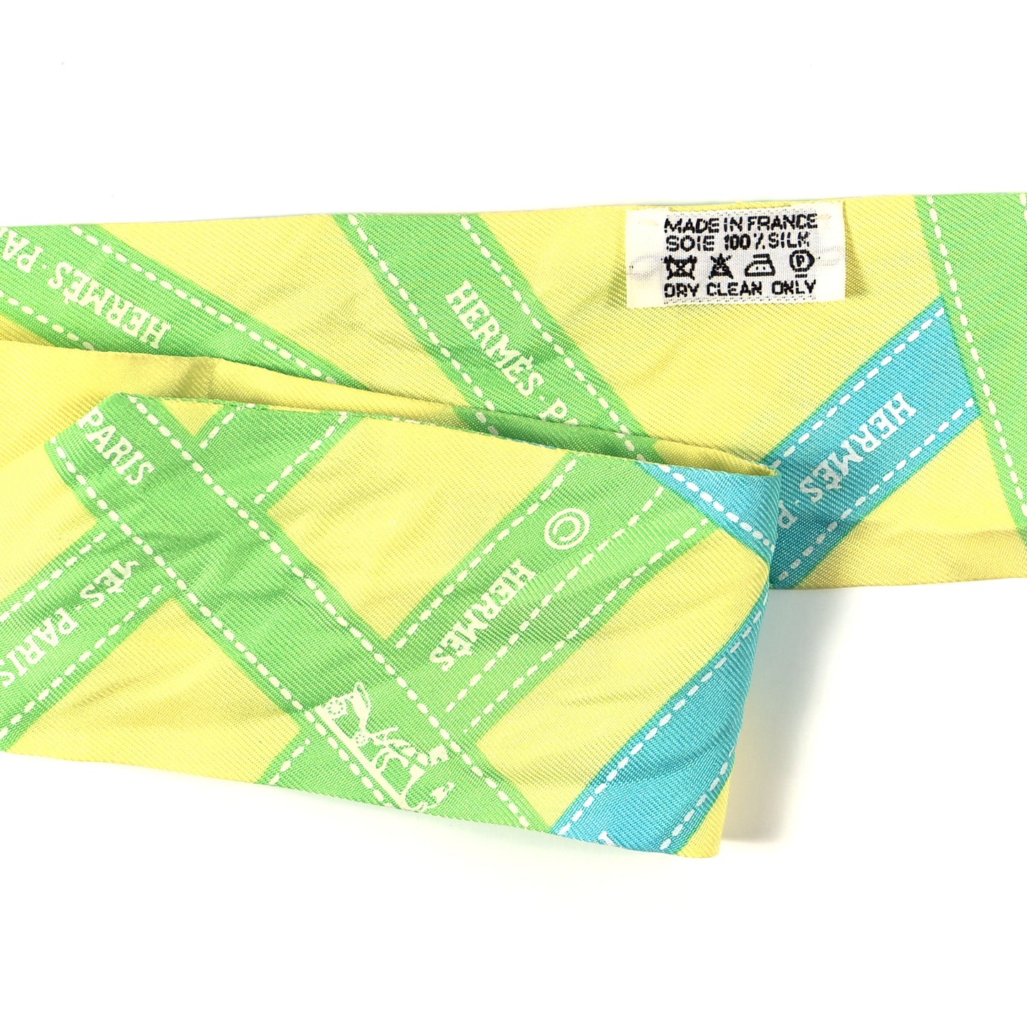 Silk Bolduc Twilly Citron Vert Vif Turquoise