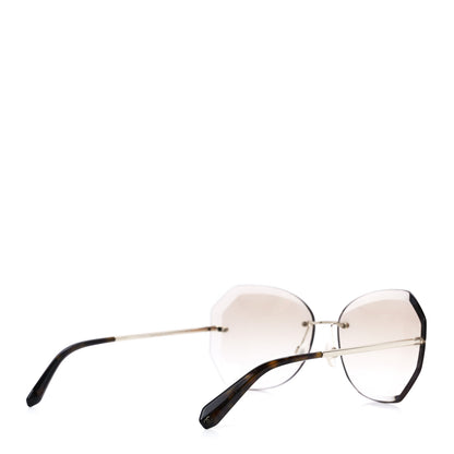 Chanel Metal Spring Round Sunglasses 4220 Gold Brown 4 of 8