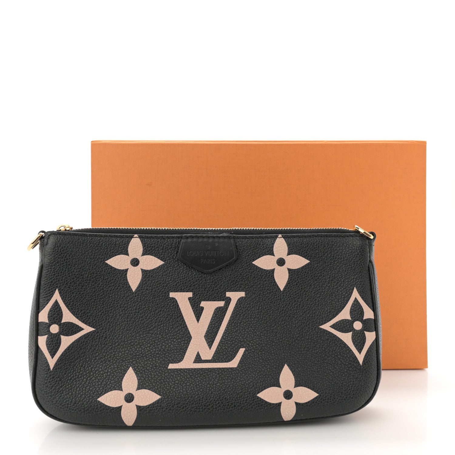 Louis Vuitton Empreinte Monogram Giant Multi Pochette Accessories Large Pochette Black Beige 10 of 10