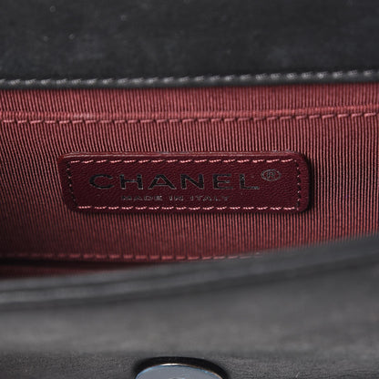 Chanel Iridescent Calfskin Marble Plexiglass Boy Brick Black 6 of 7