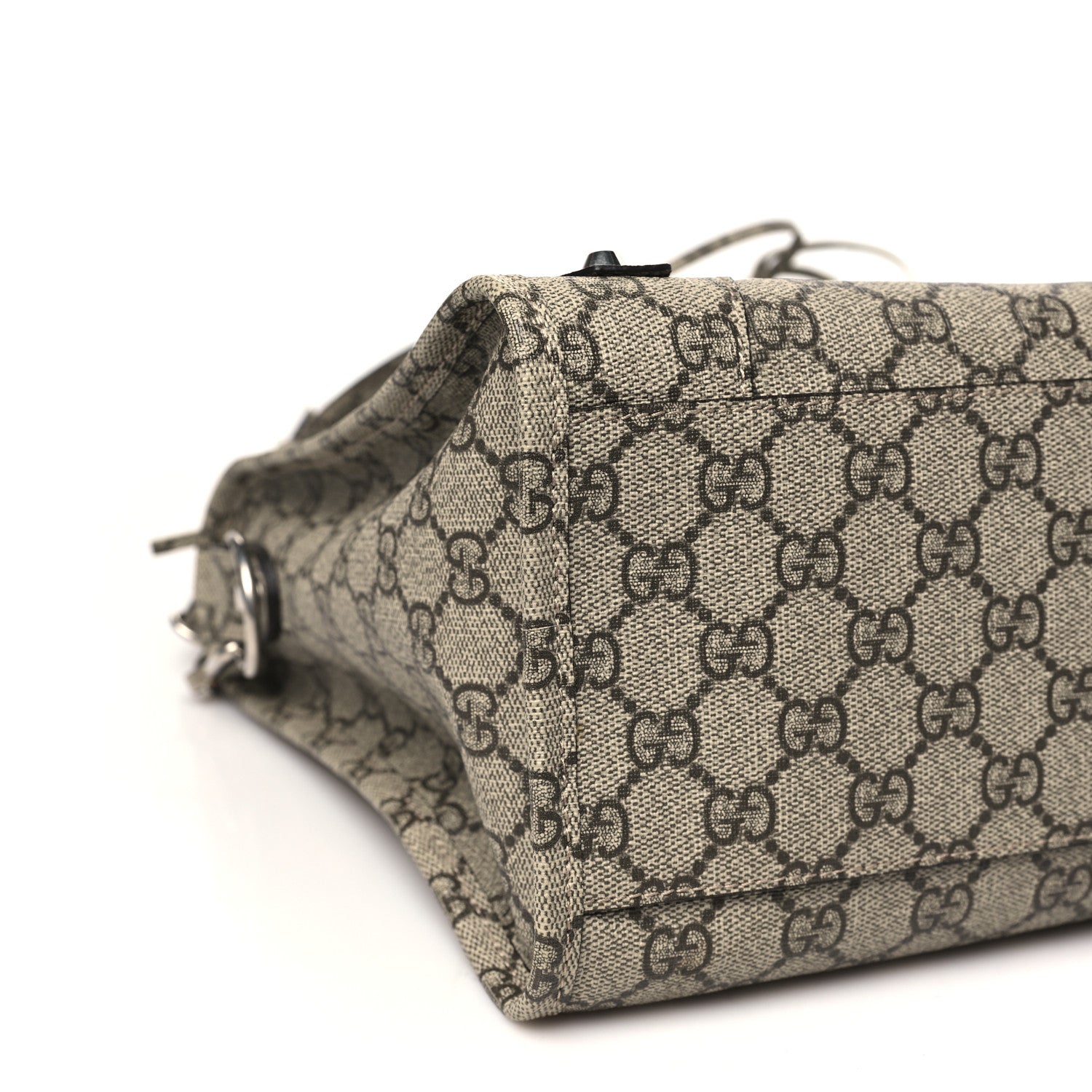 Balenciaga X GUCCI GG Supreme Monogram Neo Classic Silver Hardware City Beige Ebony 10 of 12