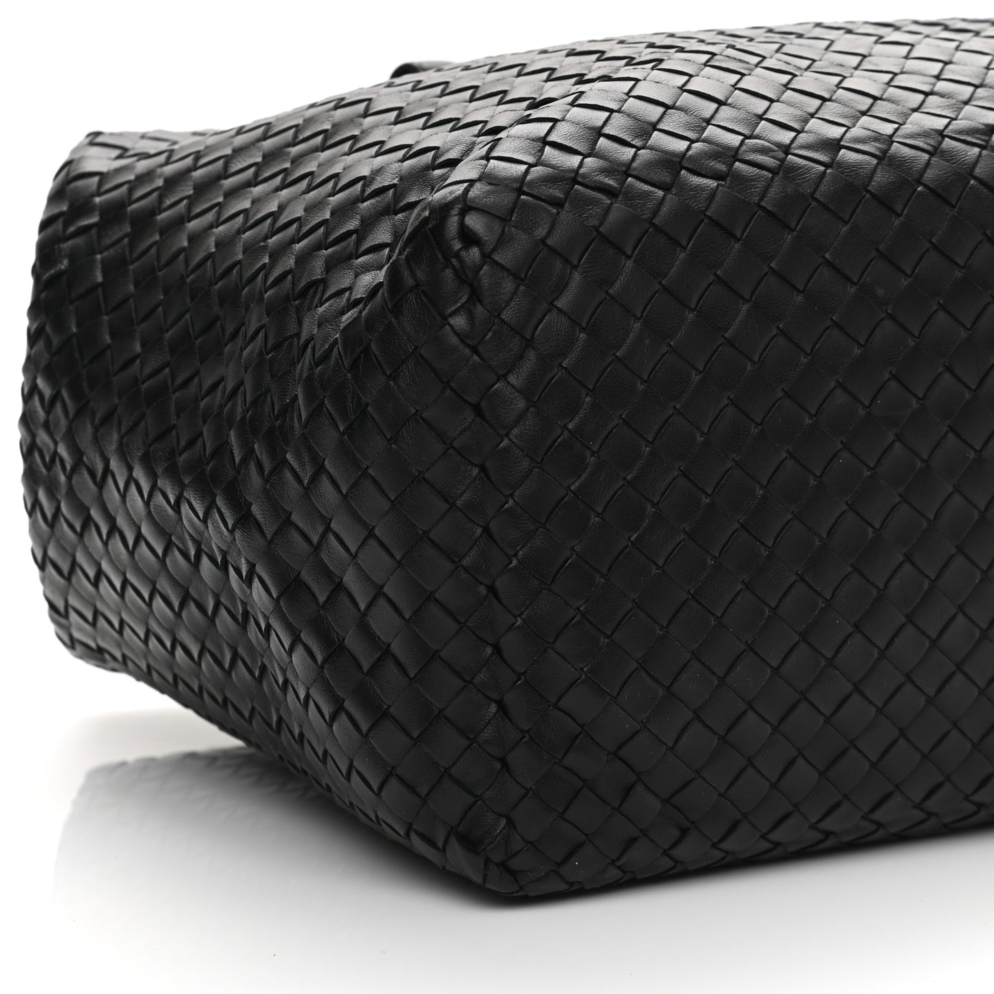 Nappa Intrecciato Brick Tote Black