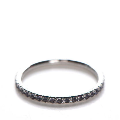 Tiffany 18K White Gold Iolite Metro Ring 4.25 3 of 7