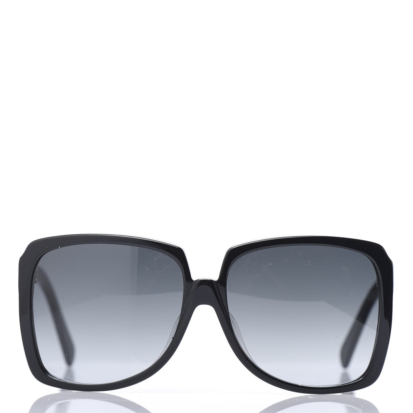 Oversized Square Acetate Sunglasses CL40146F Black