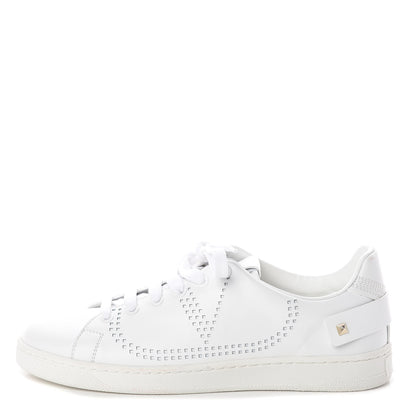 Valentino Garavani Calfskin Womens Backnet Sneakers 38.5 White 1 of 8