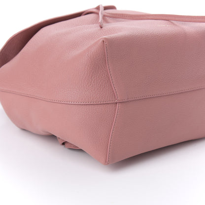 Mansur Gavriel Tumbled Calfskin Backpack Bag Blush 5 of 7