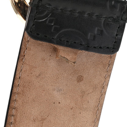 Gucci Guccissima Signature Interlocking G 37mm Belt 85 34 Black 6 of 7