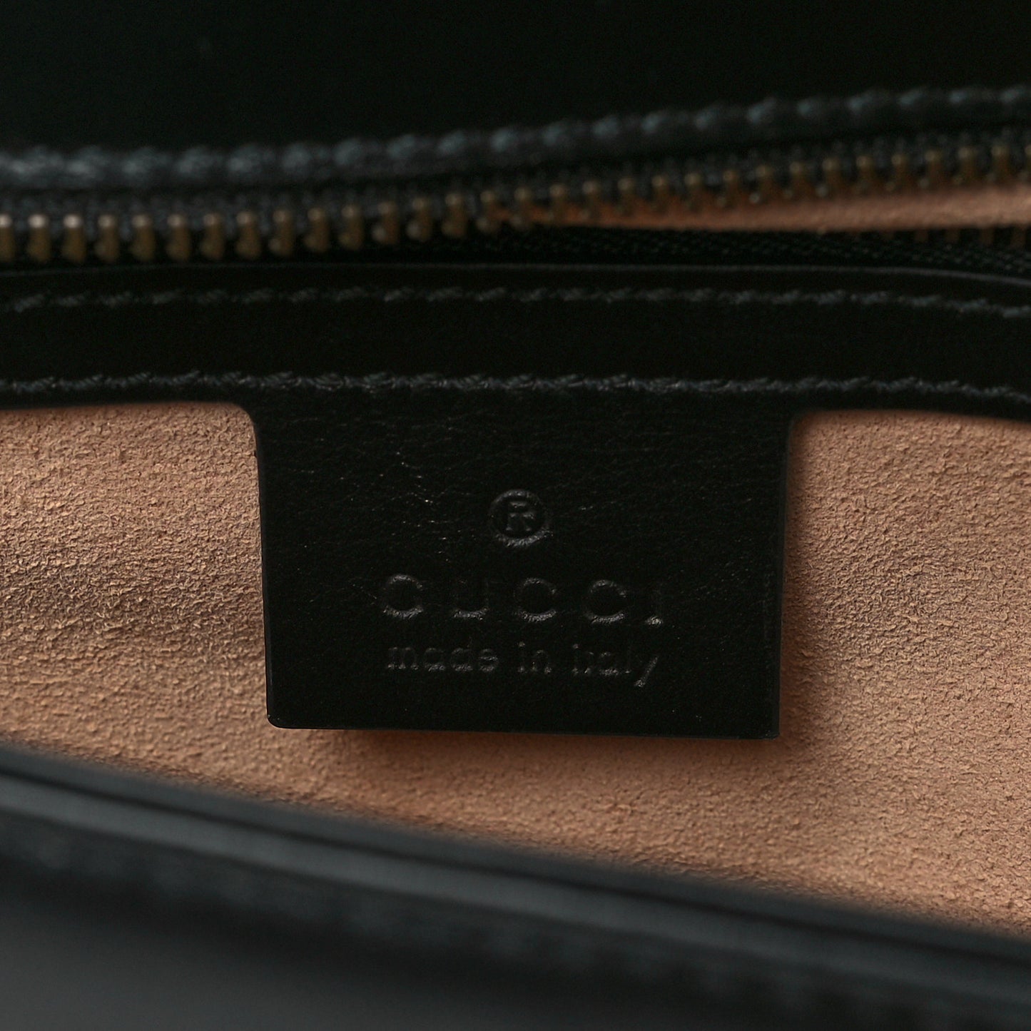 Calfskin Matelasse Small GG Marmont Shoulder Bag Black