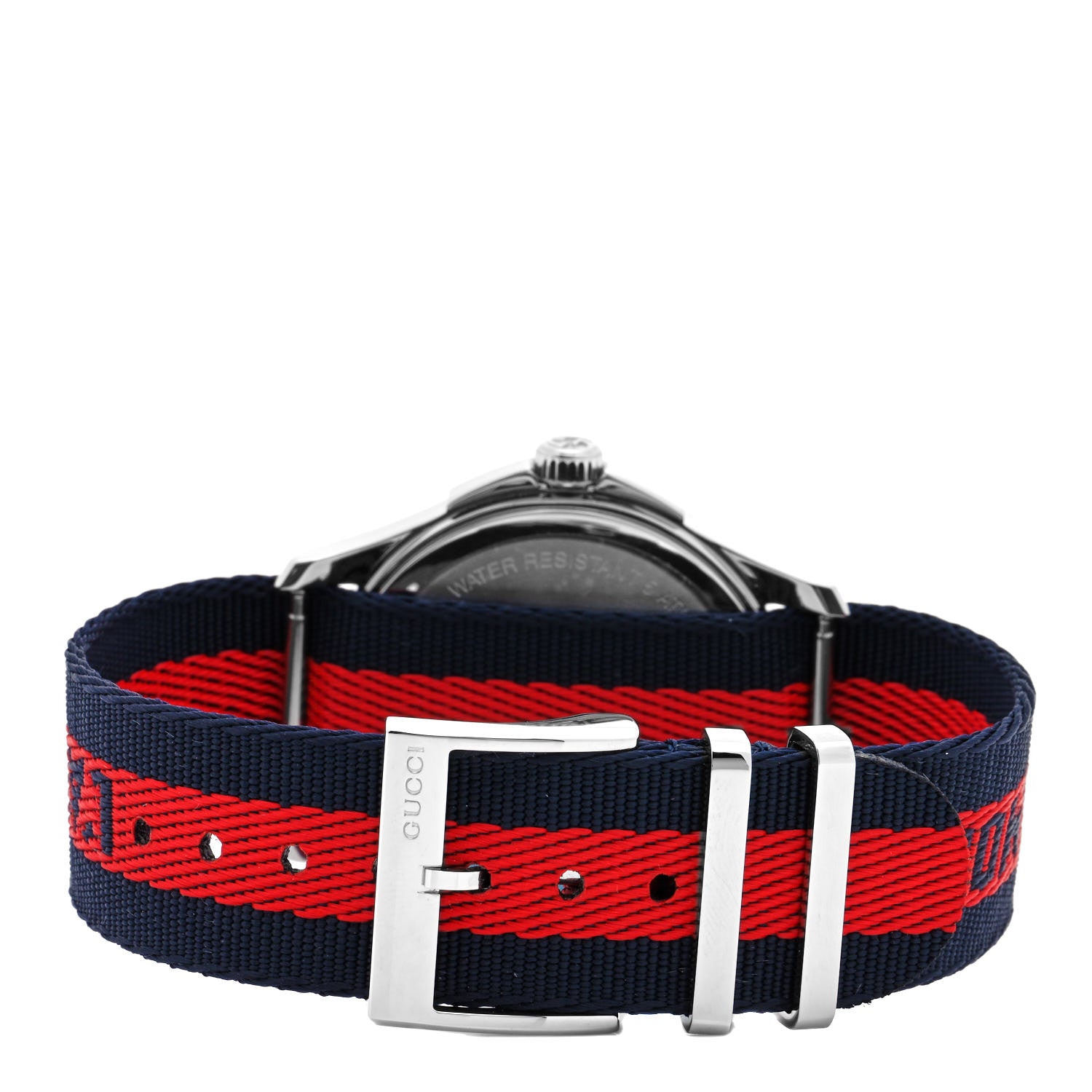 Gucci Stainless Steel Nylon 38mm Le Marche Des Merveilles Snake Quartz Watch Navy 3 of 5