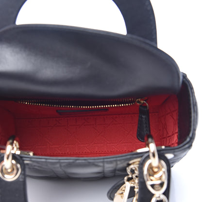 Christian Dior Lambskin Cannage Mini Lady Dior Black 5 of 12