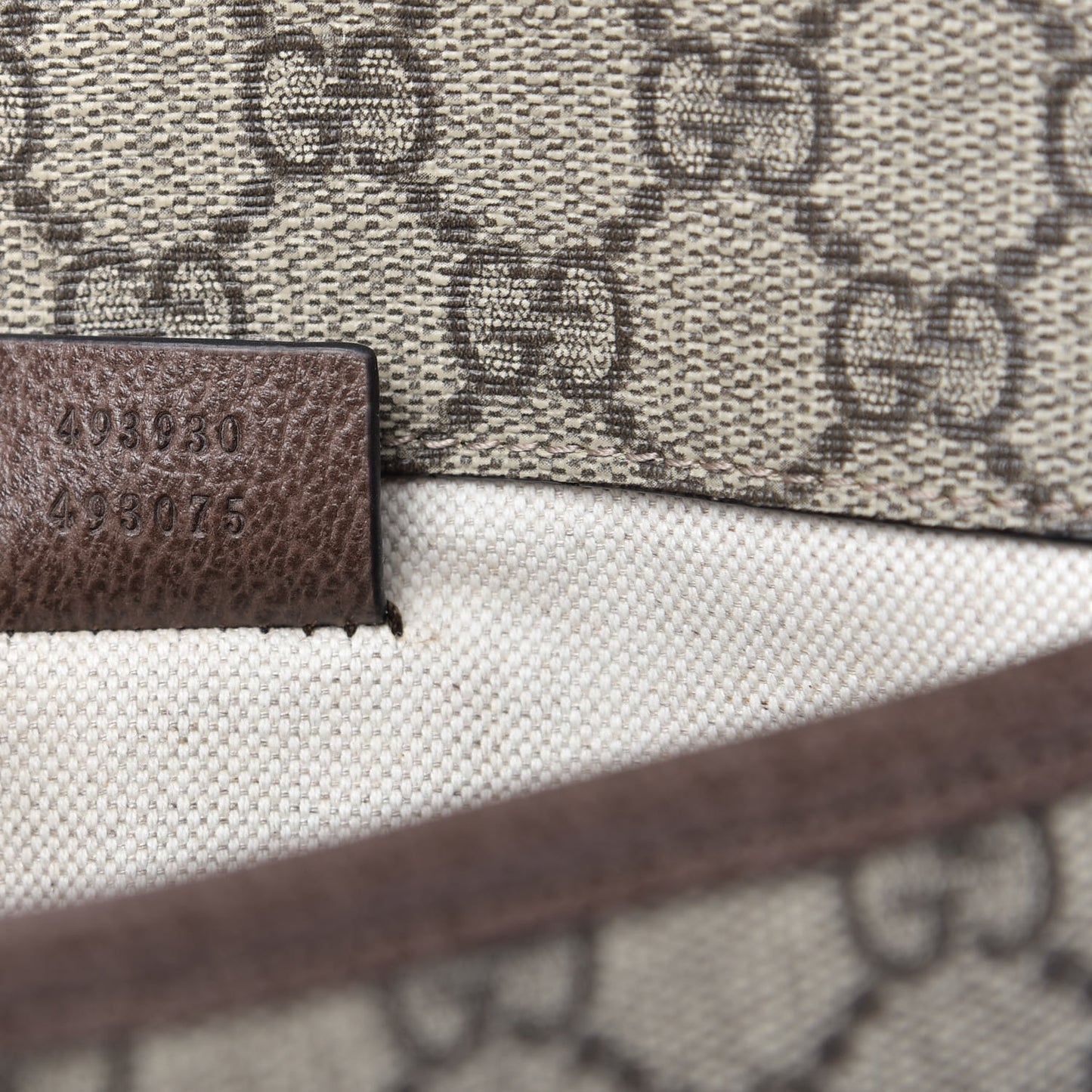 GG Supreme Monogram Neo Vintage Web Belt Bag Brown