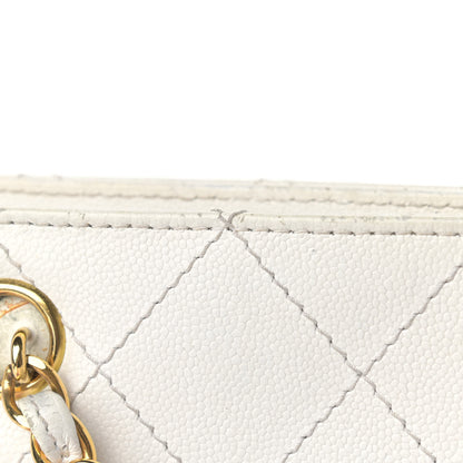 Chanel Caviar Stitched Shoulder Bag White 27 of 27